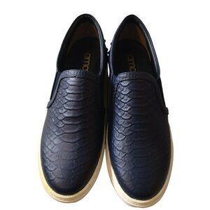 Amante Women's Blue Studded Back Slip On Loafer Shoe Size 8